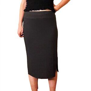 The Loft ( Lounge ) Casual Women's Jersey Charcoal Pencil Skirt